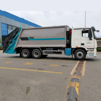 Camion compacteur de déchets Foton Auman 23m³ Euro 6, usine de fabrication, chargement arrière, benne à déchets scellée