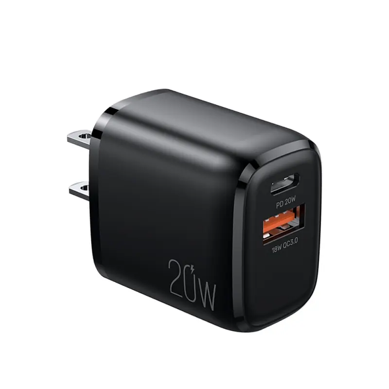 Dual Port 20w Fast Wall Charger With Customize US EU UK Plug