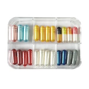 Metalik inci kırmızı boyutu 00, 0 sert jelatin boş kapsül hap - Product Image 6