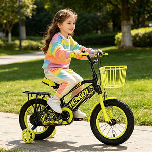 Vélo pour enfants, plusieurs couleurs, vélo 12, 14, 16, 18 pouces, cadre en acier, vélo pour enfants avec roues d'apprentissage lumineuses - Product Image 5