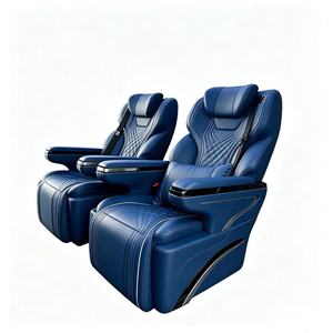 Asiento de Capitán para Van de Negocios de Lujo <span class=keywords><strong>Azul</strong></span> <span class=keywords><strong>Marino</strong></span>, con Masaje Eléctrico, Ventilación y Reclinación, Asiento VIP Modificado para MPV y Minibús - Product Image 1