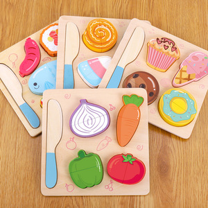 2023 nouveaux jouets <span class=keywords><strong>de</strong></span> Puzzle pour enfants semblant Fruits jeux <span class=keywords><strong>de</strong></span> coupe <span class=keywords><strong>de</strong></span> légumes jouets éducatifs en bois pour les enfants - Product Image 5