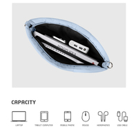 Sac à main matelassé et moelleux pour femmes, housse pour ordinateur portable souple et gonflée, 13/13,3/14 pouces, compatible avec les ordinateurs MacBook Air/Pro de 15-16 pouces