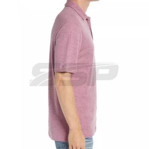 Nouveaux T-shirts polo décontractés pour hommes Tissu confortable de haute qualité avec décoration de boutons Prix de gros Court Longueur - Product Image 3