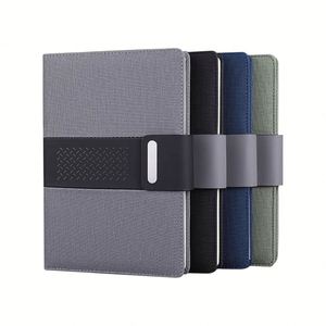Carnet de notes/agenda A5 en cuir PU de haute qualité avec logo personnalisé, couverture rigide en tissu, fermeture magnétique et boucle – Fournisseur d'usine – 100 exemplaires - Product Image 1