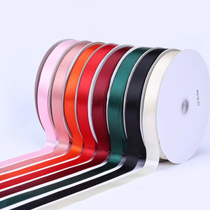 <span class=keywords><strong>ริบบิ้น</strong></span>ซาตินโพลีเอสเตอร์คุณภาพสูง 196 สี  แบบม้วน  รักษ์โลก ขนาด 4 ซม. 3.8 ซม. 1-1/2 นิ้ว 100 หลา/ม้วน สำหรับงานแต่งงาน ยี่ห้อ WENLUO พร้อมโลโก้ - Product Image 1
