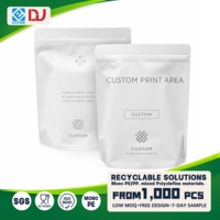 Bolsa Doypack Blanca con Cierre Zip Lock para Envasado de Alimentos al por Menor y Diseño de Impresión Personalizado para el Mercado Mayorista