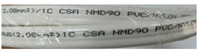 Câble électrique plat en cuivre 300 V NMD90 142 143 pour bâtiment intérieur, certifié CSA