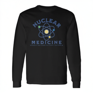 T-shirt à manches longues sur le thème de la médecine nucléaire, design pour technicien en radiologie - Product Image 3