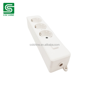 Phong cách Châu Âu mở rộng ổ cắm 3 gang PP + Vật liệu đồng chuyển đổi ổ cắm - Product Image 4