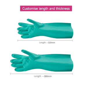 Linea di Produzione Guanti, Guanti in <span class=keywords><strong>Nitrile</strong></span> Foderati in Flock, Colore Personalizzabile, Guanti da Lavoro Resistenti agli Agenti Chimici - Product Image 2