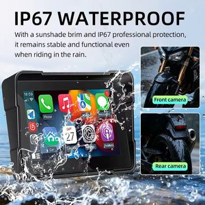 <span class=keywords><strong>Grabadora</strong></span> para Motocicleta HD con Grabación Delantera/Trasera, Detección de Presión de Neumáticos, Navegador, Pantalla de Proyección Carplay, <span class=keywords><strong>Grabadora</strong></span> de Conducción - Product Image 4