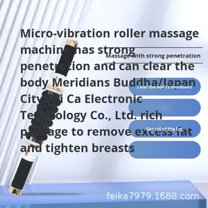 Set Massaggiatore a Rullo FEIKA Golden con Micro-vibrazione a 3 Velocità, Controllo Meccanico per Uso su Tutto il Corpo, Rilassamento Muscolare e Dimagrimento, Certificato CE - Product Image 6