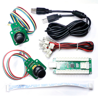 USB Arcade Stick denetleyici çip Mini 3D Analog sıfır gecikme PC MAME için ahududu Pi anahtarı PS/3 buhar sikke itici üretilen