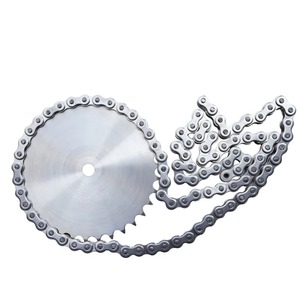 Chaînes à rouleaux en acier au carbone certifiées ANSI de haute qualité, pignons de transmission industriels 40 CV - Product Image 1