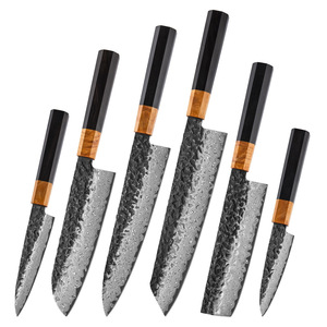 Hand Forged Hammered Damascus Gyuto Chef <b>Knife</b> Japanese Style Kitchen <b>Knife</b> Ebony Wood Handle Ultra <b>Sharp</b> Slicing <b>Knife</b> - Product Image 3