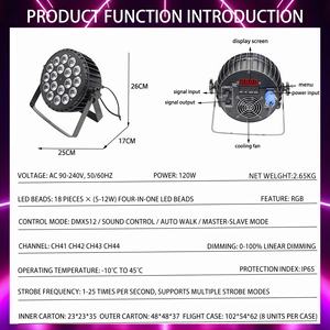 Lumière PAR intelligente à activation sonore, RGB automatique, IP65, 18 pièces, 4 en 1, 120W LED, facile à créer une ambiance de bar, de fête, de club - Product Image 5