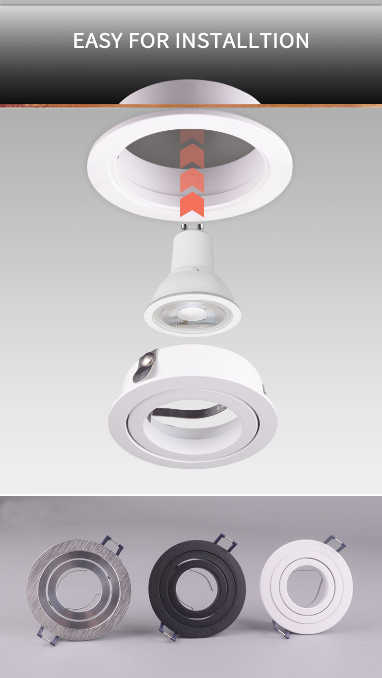 TS5005 Customized Aluminium Ceiling Downlight Indoor Adjustable Round LED Spotlight