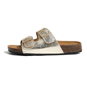 2025, <span class=keywords><strong>Sandalias</strong></span> planas Birkenth para mujer, diseño de punta abierta, cuero completo con plataforma inferior gruesa, tendencia de moda sin cordones para exteriores de verano - Product Image 6