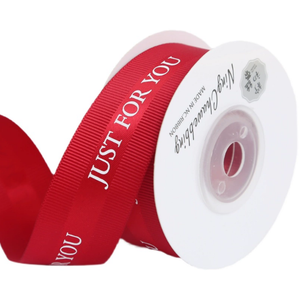 Nastro in gros grain satinato medio rotolo di nastro personalizzato con Logo stampato Design da 4cm solo per te nastro per la fornitura di confezioni regalo di nozze - Product Image 4