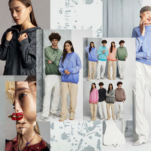 Sudadera con Capucha de Algodón 100%, Estilo Vintage, con Estampado Invernal, Hombros Caídos, Talla Grande, 430g, 8 Colores, Efecto Degradado, con Bolsillo - Product Image 3