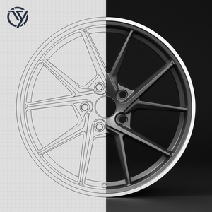 Ruedas de Alto Rendimiento en Gris Metálico con Diseño en Y - Monobloque Forjado Ultraligero para Autos Deportivos - Product Image 5