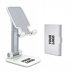 Manufacture Wholesale Custom Cell Phone Holder with Business Logo Portable Promotional Fold Gift Desk Mobile Phone Holder <b>Stand</b> - Product Image 1
