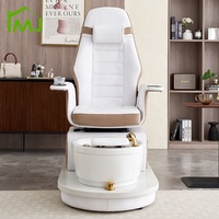 Fauteuil de manucure moderne électrique inclinable et rotatif pour manucure et pédicure