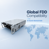 Estación Base Integrada LTE FDD para Exteriores de Alta Potencia 4x40W 160W, BBU+RRU ENodeB 4x4 MIMO 540Mbps 5G Actualizable de Largo Alcance FWA