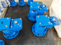 Vanne à air à double bille à orifice unique en fonte ductile GGG50 DN50-DN300 PN16 pour la réduction de pression, l'évacuation et le décharge de vide d'eau et d'air