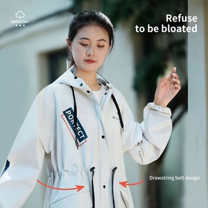 <span class=keywords><strong>Giacca</strong></span> Antipioggia all'Ingrosso in EVA Riutilizzabile da Donna, Impermeabile con Cappuccio, a Corpo Intero, <span class=keywords><strong>per</strong></span> Tour all'Aperto, Stile Trench - Product Image 4