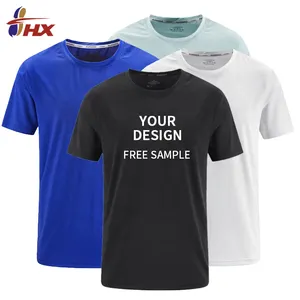 Camisa de manga curta para homens, camiseta esportiva profissional com logotipo personalizado, roupa esportiva masculina de secagem rápida para atletas, logotipo novo