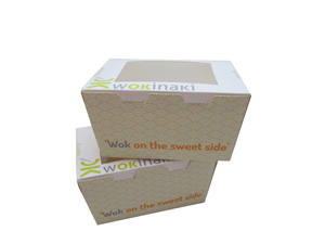 Fenêtre transparente Offre Spéciale anniversaire taille personnalisée 12 10 8 pouces <span class=keywords><strong>livraison</strong></span> emballage de boîte à gâteau jetable - Product Image 6