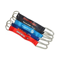 Porte-clés mousqueton NFL avec lanière courte et dragonne, logo personnalisé, cadeau pour fan de sport, vente en gros