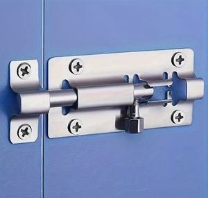 กลอนประตูบานเลื่อนสแตนเลสพร้อมลูกบิดล็อคสำหรับประตูและหน้าต่าง - Product Image 4