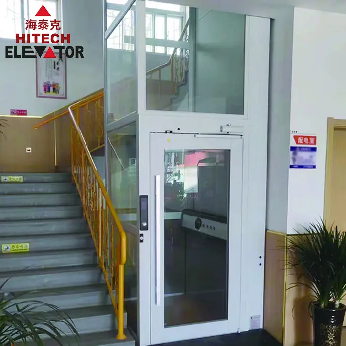 Small Residential Elevators 2-5 Floors Shaftless Hydraulic Home Villa Lift Passenger Elevator