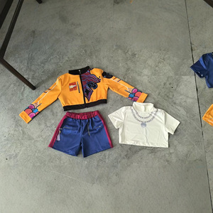 Ensemble de costumes d'anime Rumi pour enfants, 3 pièces, tenue de cosplay d'Halloween, vêtements de performance pour enfants - Product Image 4
