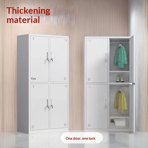 <span class=keywords><strong>Armoire</strong></span> métallique verrouillable à deux portes, style moderne et minimaliste, ignifuge avec tiroirs, <span class=keywords><strong>armoire</strong></span> de chambre pour employés - Product Image 4