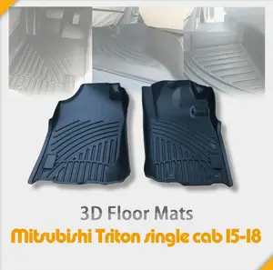 3D Dibentuk Mobil Tikar Lantai untuk Triton L200 Single Cab 15-19 Model