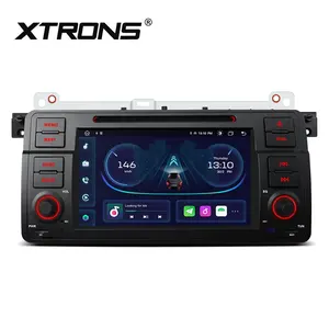 XTRONS 7 인치 터치 스크린 자동차 라디오 BMW E46 안드로이드 12 Pantalla Carplay 1 Din 네비게이션 GPS 자동차 DVD 플레이어