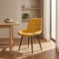 Chaise de salle à manger minimaliste moderne, chaise d'appoint rembourrée pour la maison, le restaurant, la cuisine