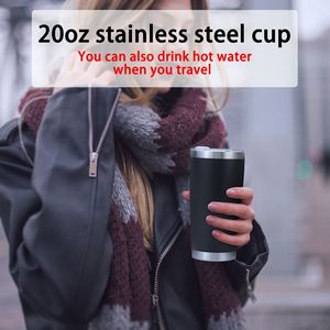 Custom Logo 20oz American Luxury Minimalist <b>Coffee</b> Tumbler Cup Powder Coated Leakproof Insulation Stainless Steel Ceramic Cups - Product Image 6