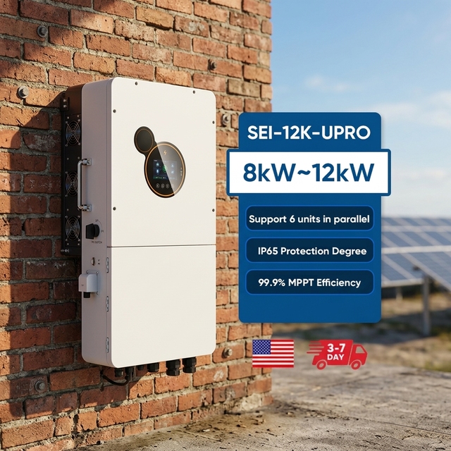 US Market 8kw 10kw 12kw Hybrid Inverter Split Phase 110v 220v Residential Solar System on off Grid Inverter US version
