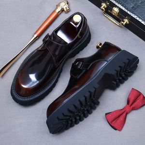 Luxurious Waterproof Lace-<b>up</b> Printed Oxford Leather Business Casual Dress Shoes for <b>Boys</b> Suitable for Formal Events Parties - Product Image 4