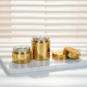 Nuevo Envase de Vidrio Dorado Personalizado de 50g 100g para Crema con Tapa de Rosca, Contenedor Cosmético para Crema Hidratante Facial - Product Image 4