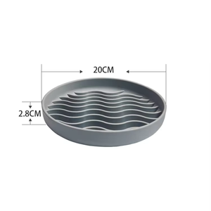 ชามอาหารสุนัขพร้อมแผ่นรองเลียกันลื่นแบบพกพาถ้วยดูดสำหรับสุนัขที่กินช้า - Product Image 6