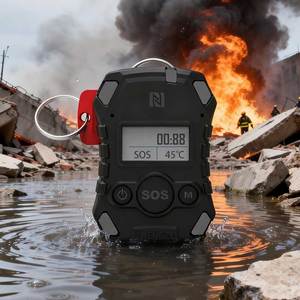 Alarme personnelle pour pompier, étanche IP68, anti-explosion Ex Ia II <span class=keywords><strong>C</strong></span> T4 GA, écran LCD 300cd/m, haute luminosité, indicateur de localisation, 48h - Product Image 1