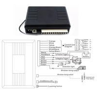 Kit universel de verrouillage centralisé à distance pour voiture 12V, système d'entrée sans clé, 2 télécommandes, portée 50-100M pour
