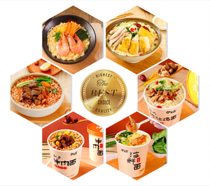 Mì ramen hải sản ăn liền Nhật Bản với súp tôm dai không cay chế biến chiên - Product Image 6