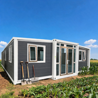 Casa Contenedor Expandible Moderna de 20 pies, Oficina Prefabricada Insonorizada, Vivienda Móvil para Jardín, Vivienda Prefabricada Asiática Personalizable